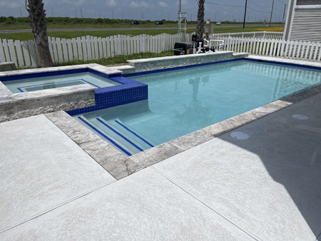 Redesigned Pool and Hot Tub